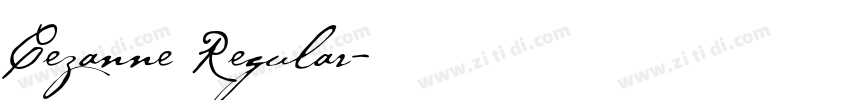 Cezanne Regular字体转换
